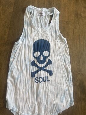 Soulcycle Tank Top - Tie Dye Blue - Super Soft - Sz S